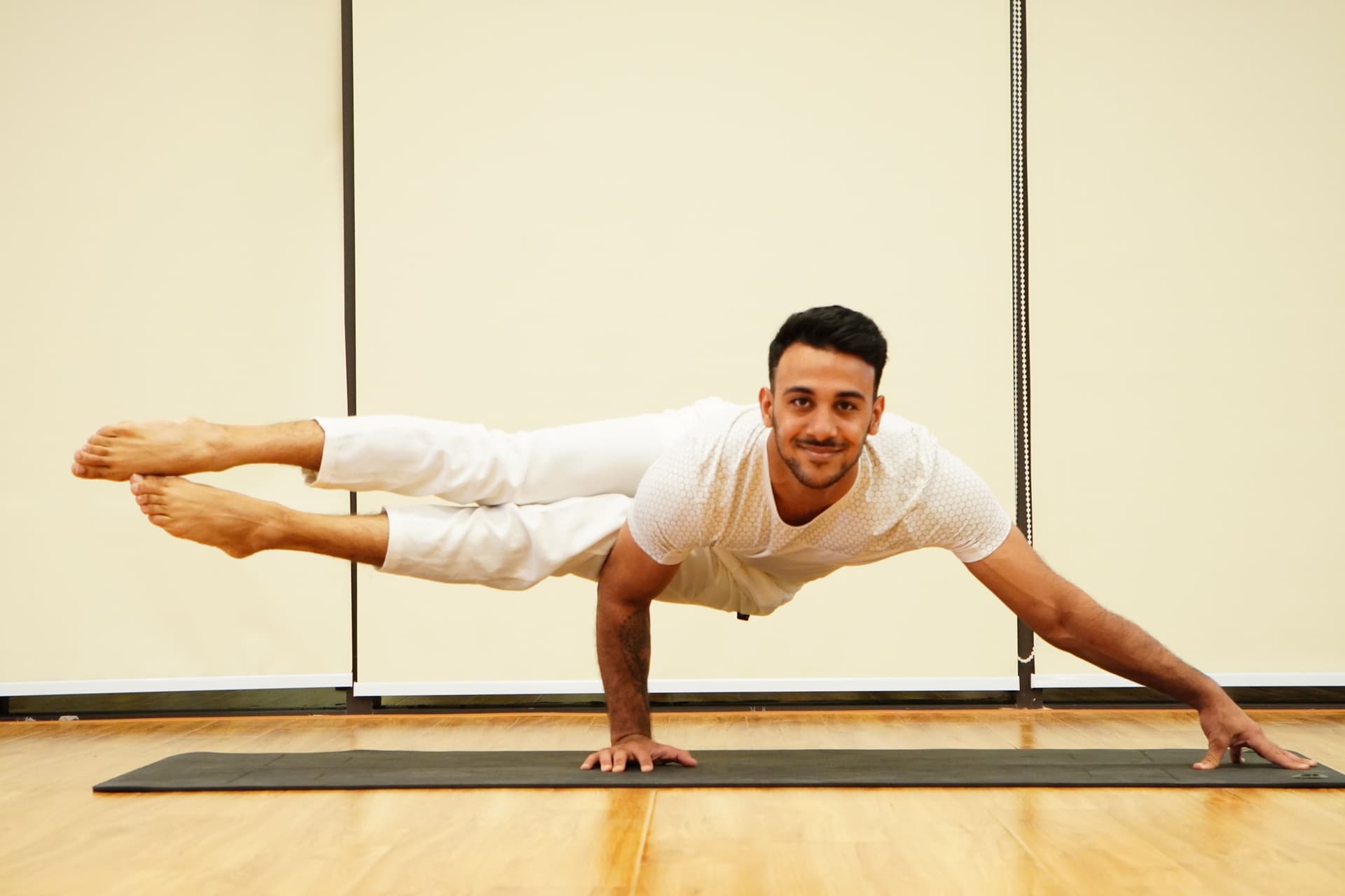Yoga training with a smile